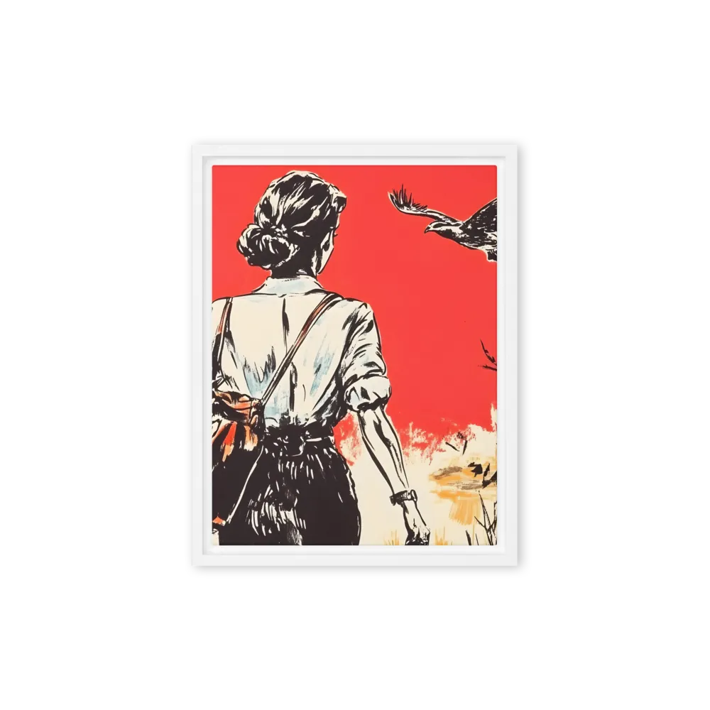 Journey Beyond the Horizon | Canvas with White Frame | 9″×12″