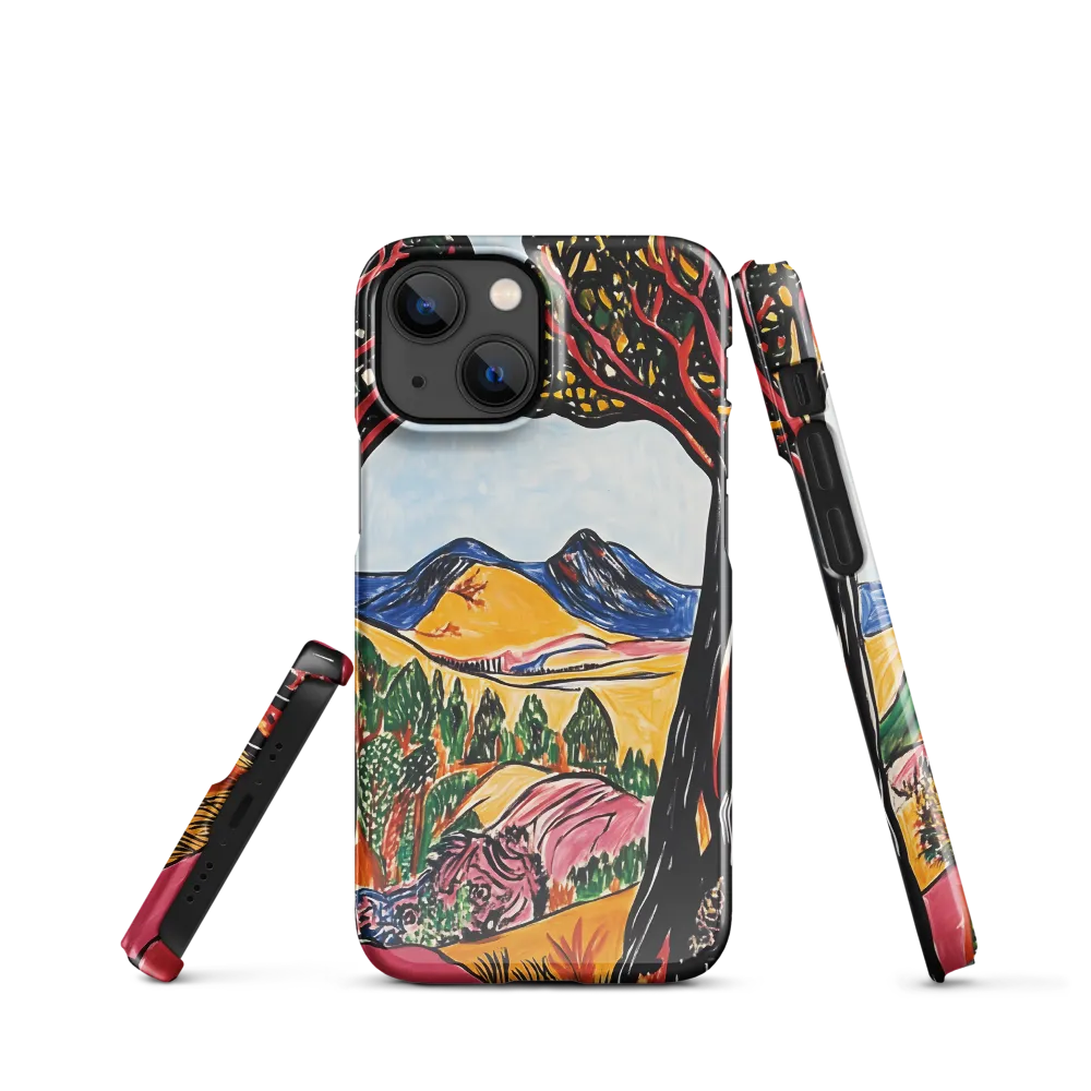 Vibrant Nature's Embrace | Phone Case |  13 Mini | Snap Case | Glossy