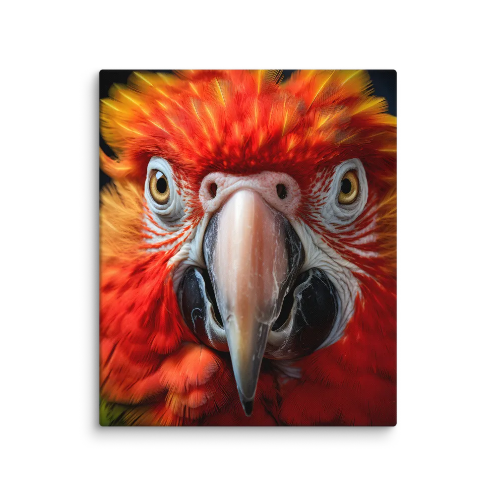 The Fiery Gaze of the Parrot