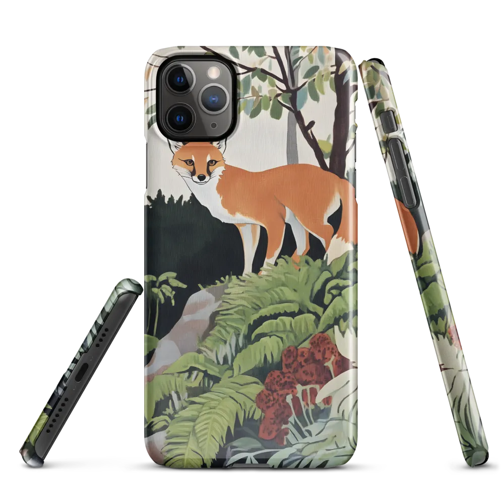 Whispers of the Forest: An Illustrated Fox | Phone Case |  11 Pro Max | Snap Case | Glossy