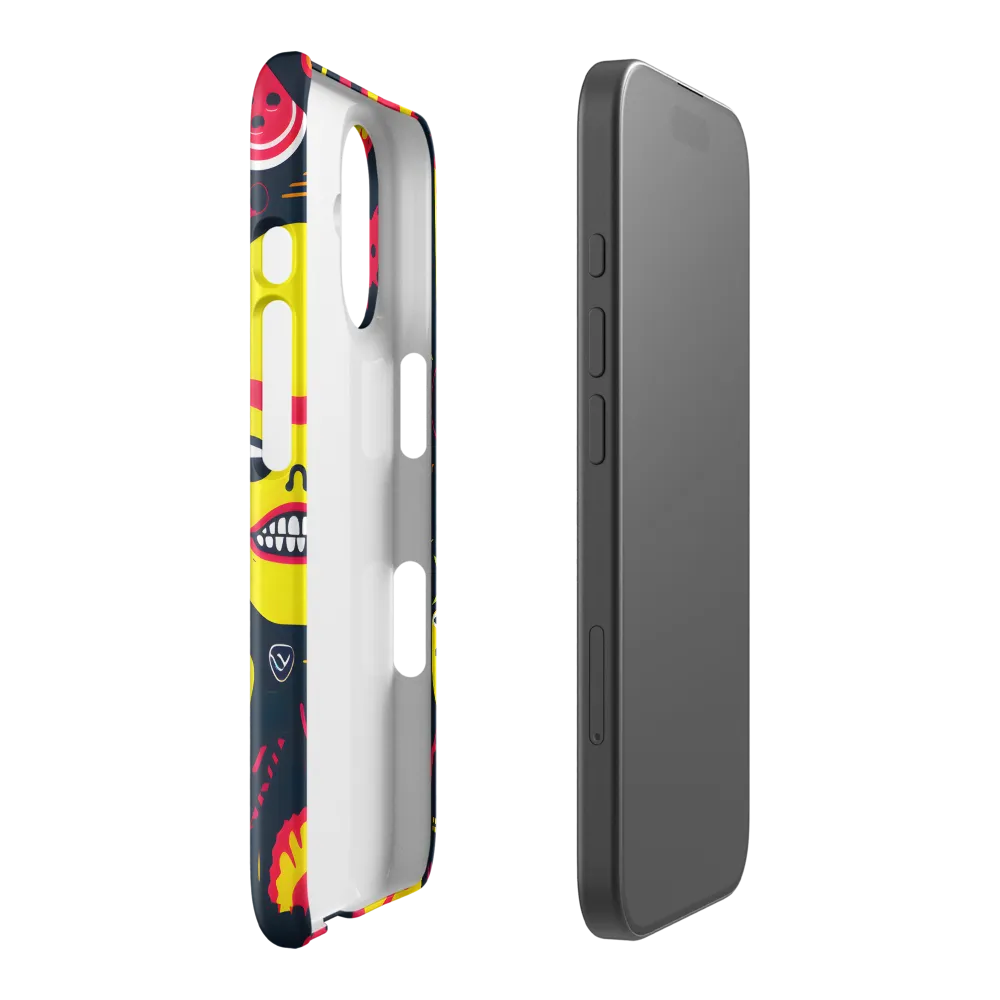 Neon Revelry: A Quirky Exploration of Modern Pop Art | Phone Case |  16 | Snap Case | Glossy