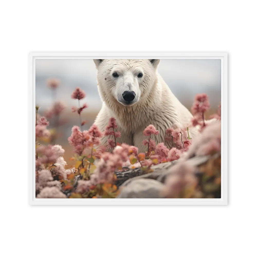 Curiosity Among Blooms: The Polar Bear