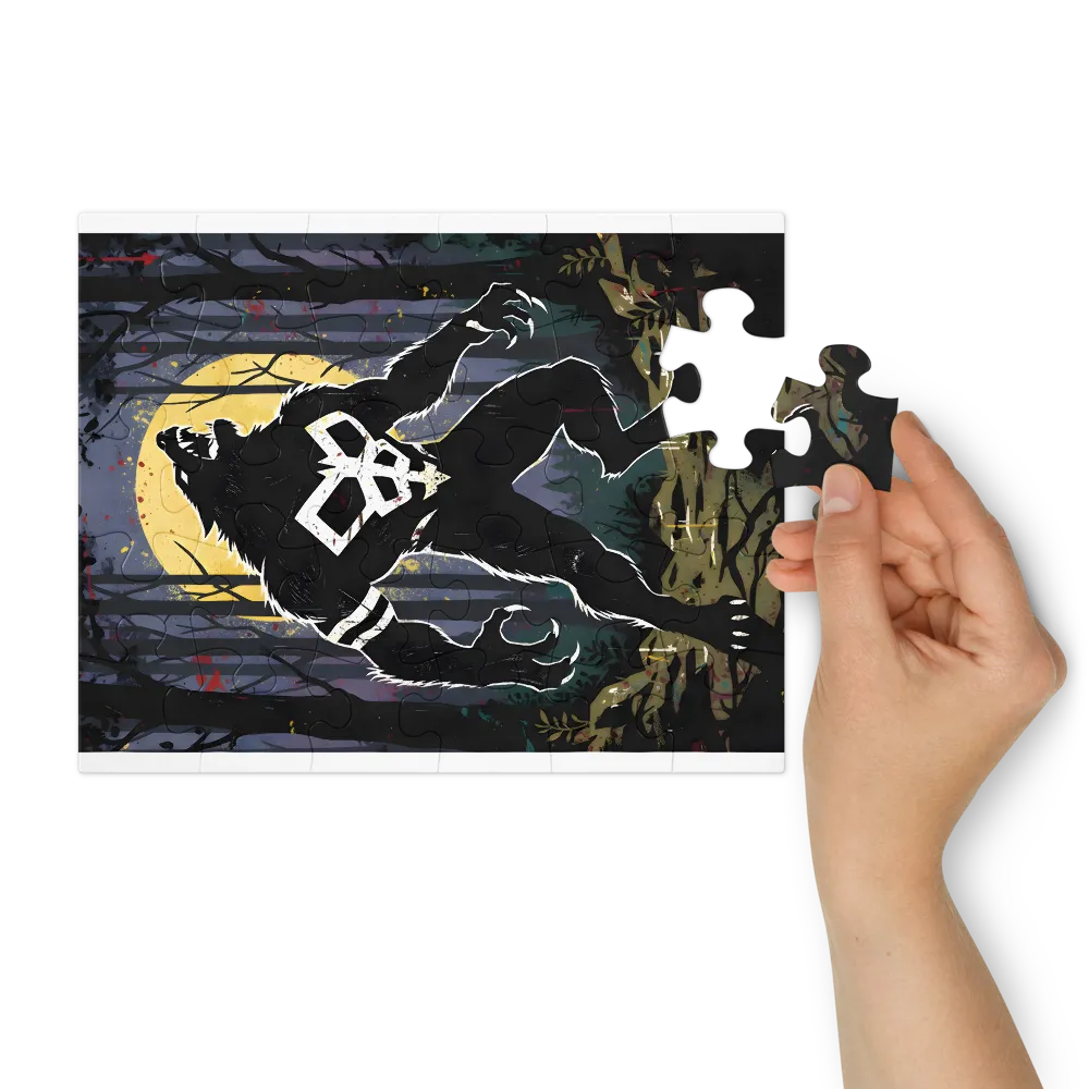 Lunar Howl 
 Jigsaw Puzzle in Tin Box