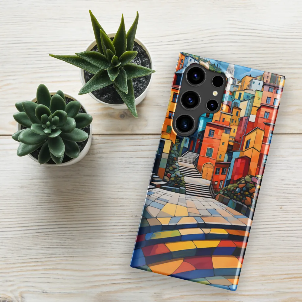 Vibrant Village: A Cubist Journey