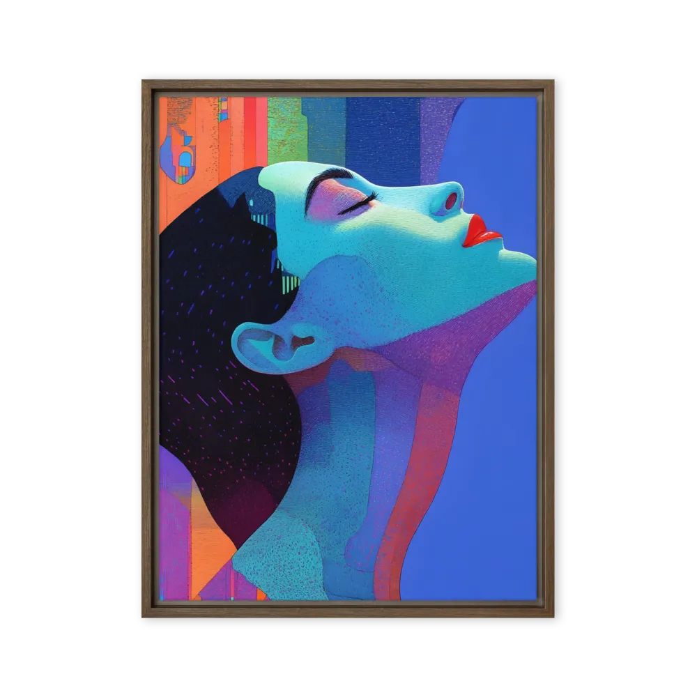 Ethereal Reverie | Canvas with Brown Frame | 24″×32″