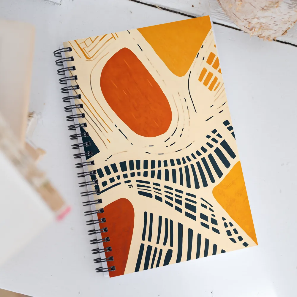 Urban Patterns in Harmony | Spiral Notebook