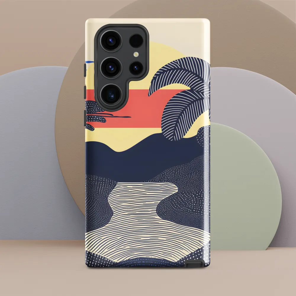 Tranquil Sunset in Modern Minimalism