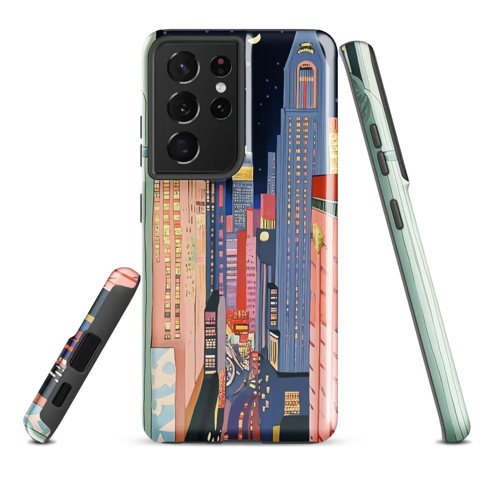 Urban Dreamscape: A Pop Art Night | Phone Case |  S21 Ultra | Tough Case | Glossy