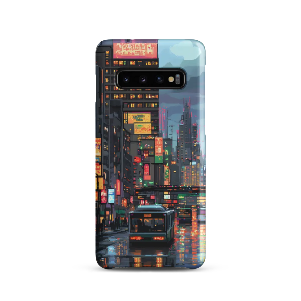 Neon Dreams: A Pixelated Urban Night