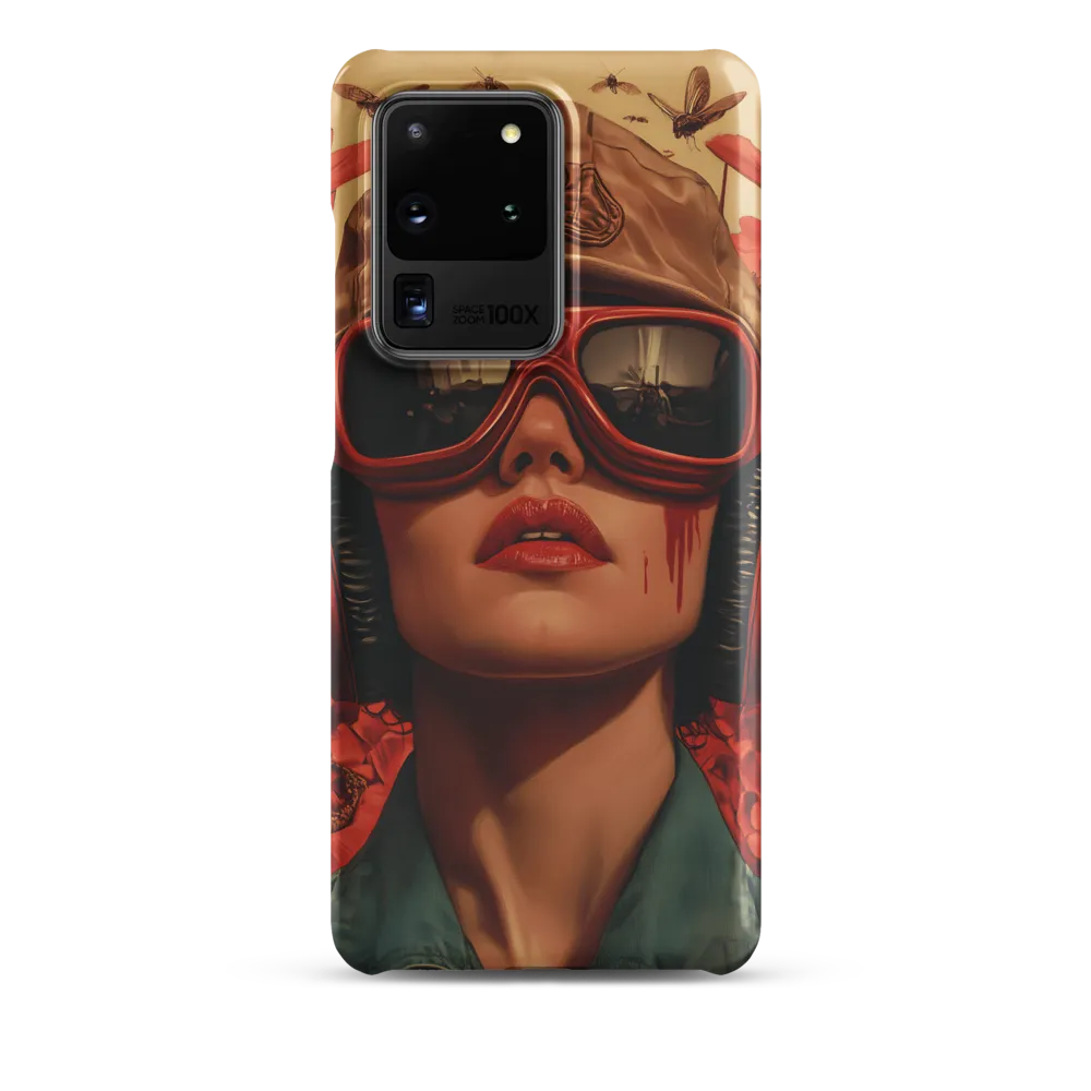 Defiant Portrait in a Floral Realm | Phone Case |  S20 Ultra | Snap Case | Matte