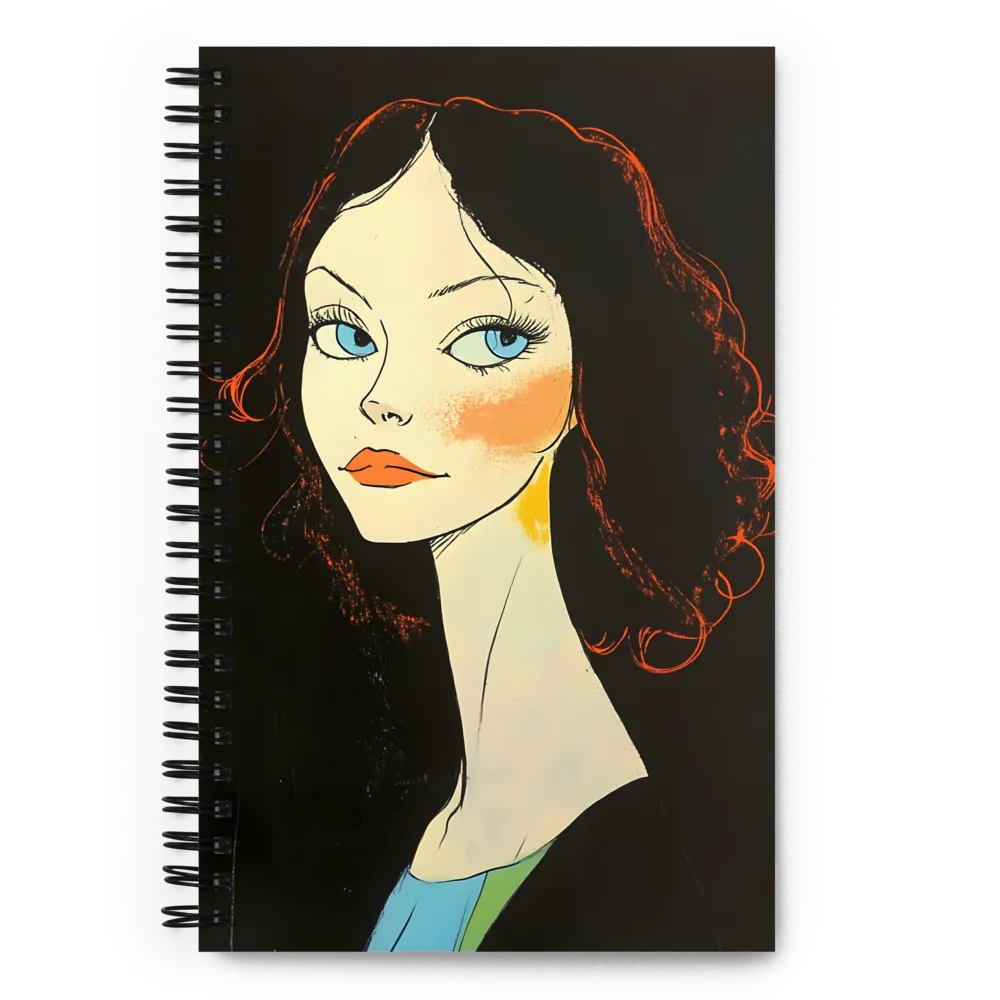 Elegance in Blue | Spiral Notebook