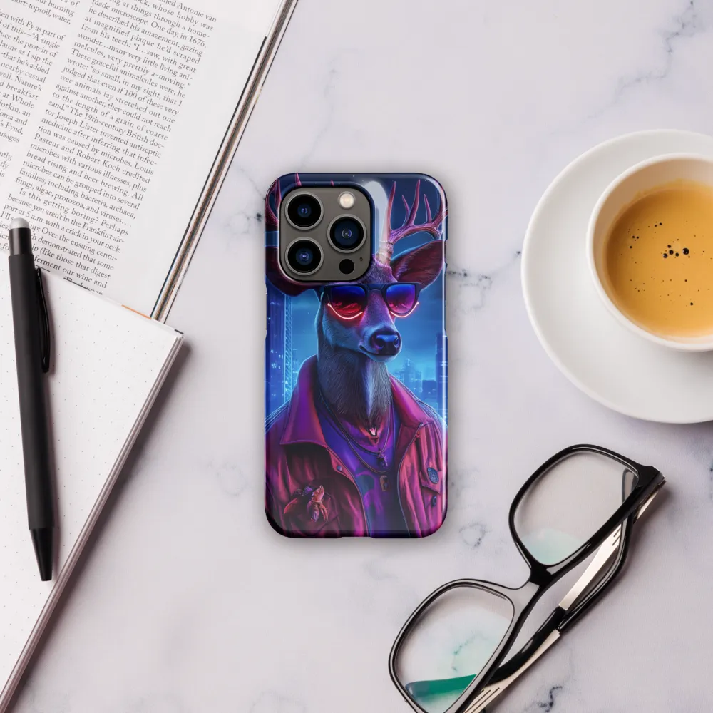 Urban Serenade: The Cool Deer | Phone Case |  14 Pro | Snap Case | Glossy