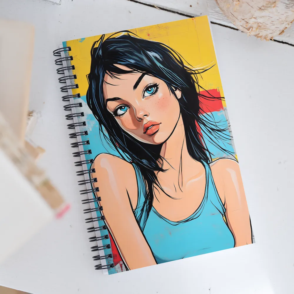 Vibrant Portrait of Modern Youth | Spiral Notebook