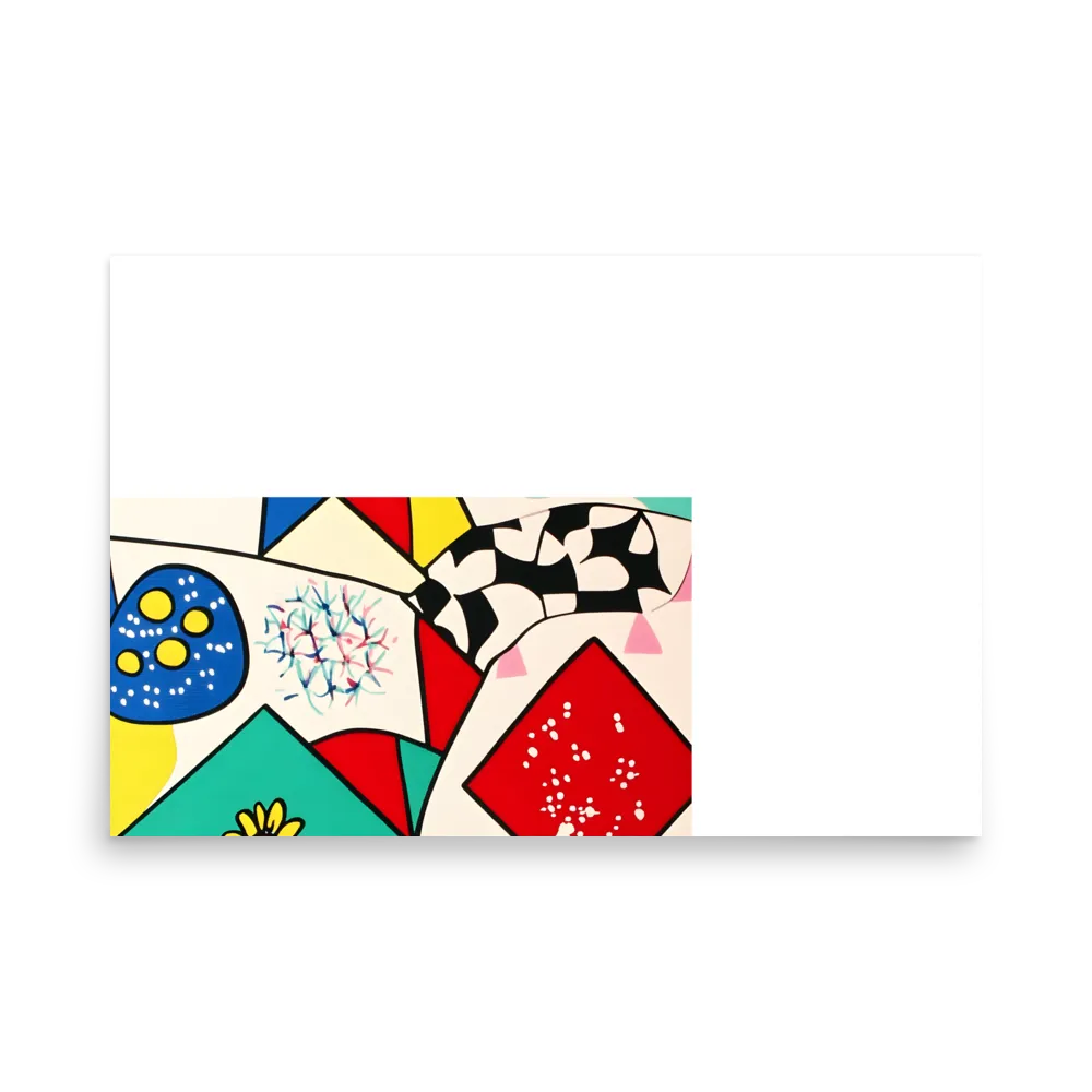 Joyful Geometry: A Playful Dance of Shapes and Colors | Poster | 24″×36″