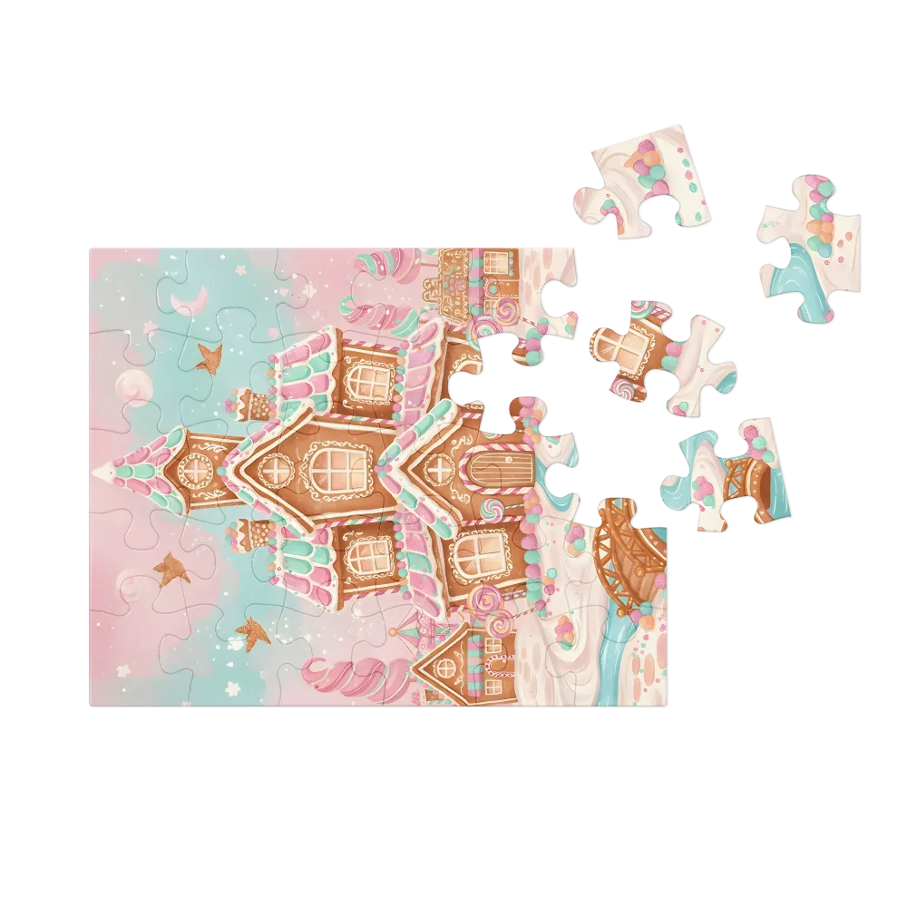 Gingerbread Cottage 
 Jigsaw Puzzle in Tin Box