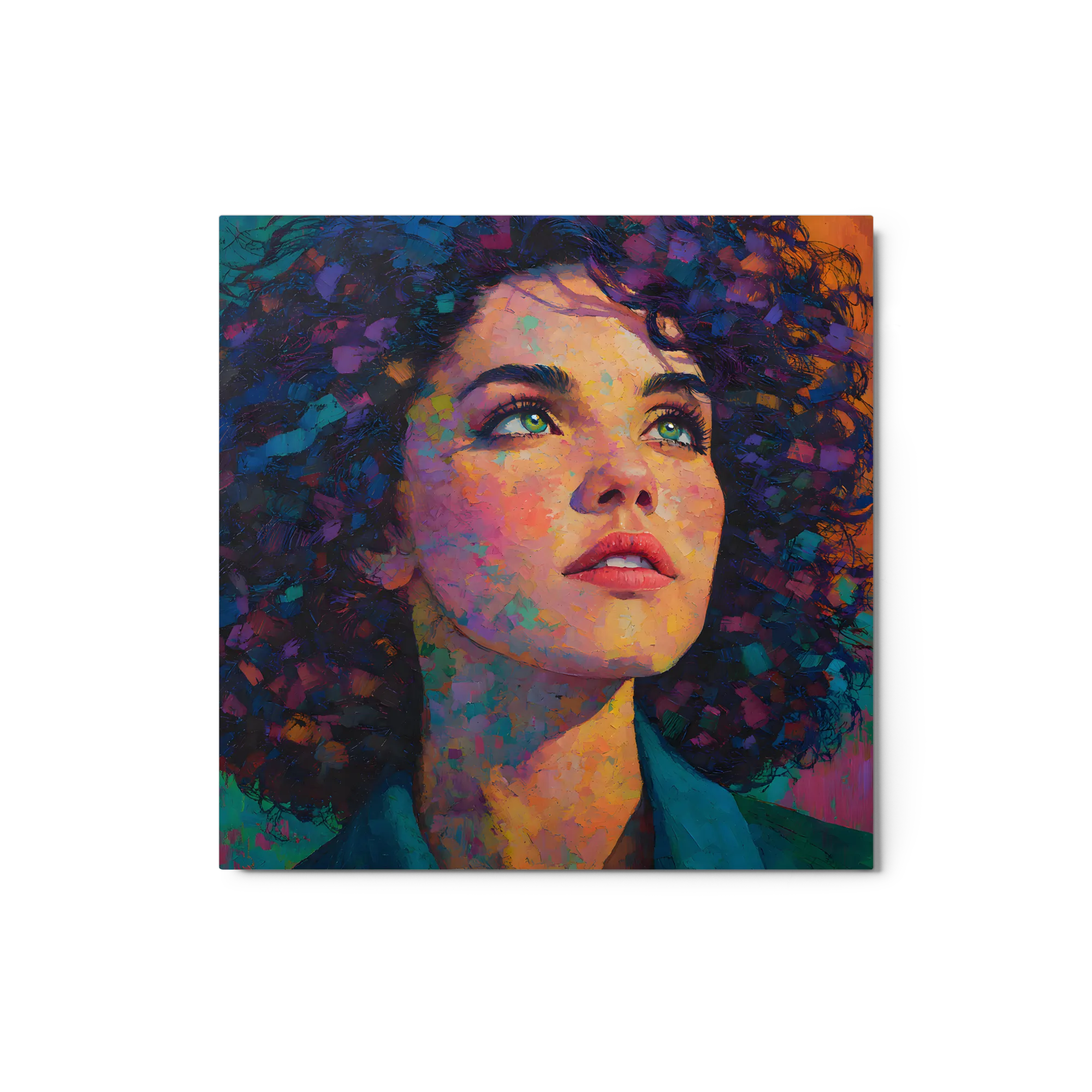 Kaleidoscope Gaze 
 Metal Print | 12″x 12″