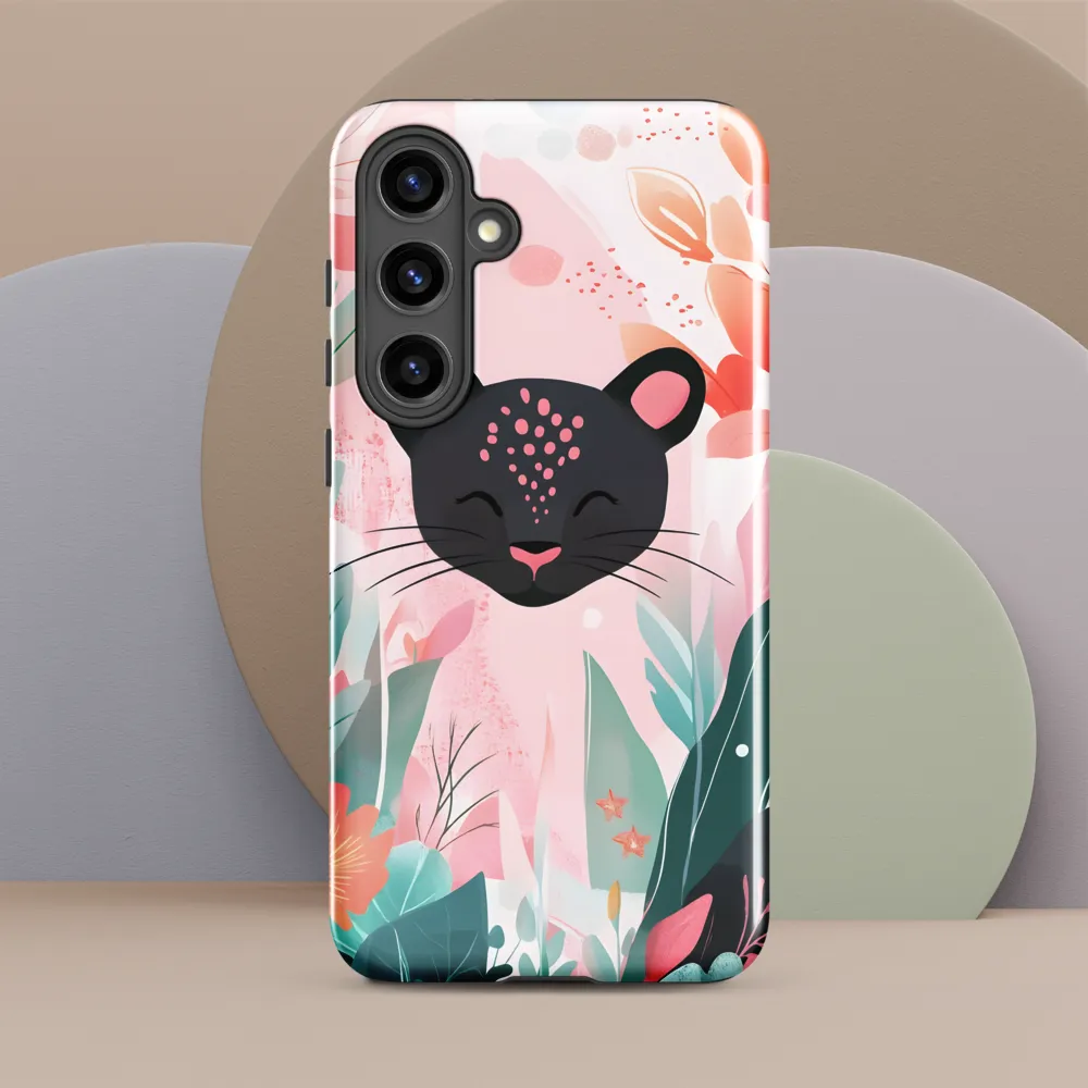 Whimsical Panther in Bloom