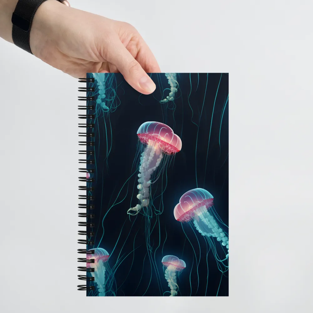 Ethereal Dance of Jellyfish | Spiral Notebook