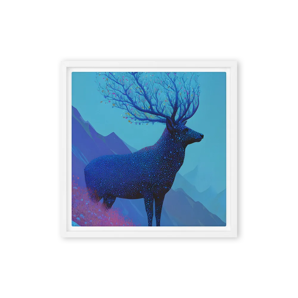 Ethereal Harmony | Canvas with White Frame | 12″×12″