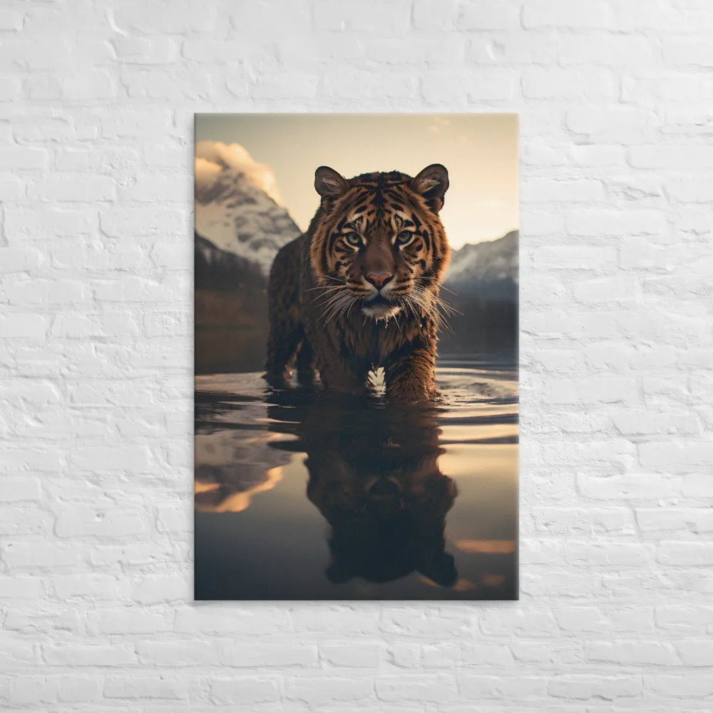 Majestic Reflection: The Tiger's Domain