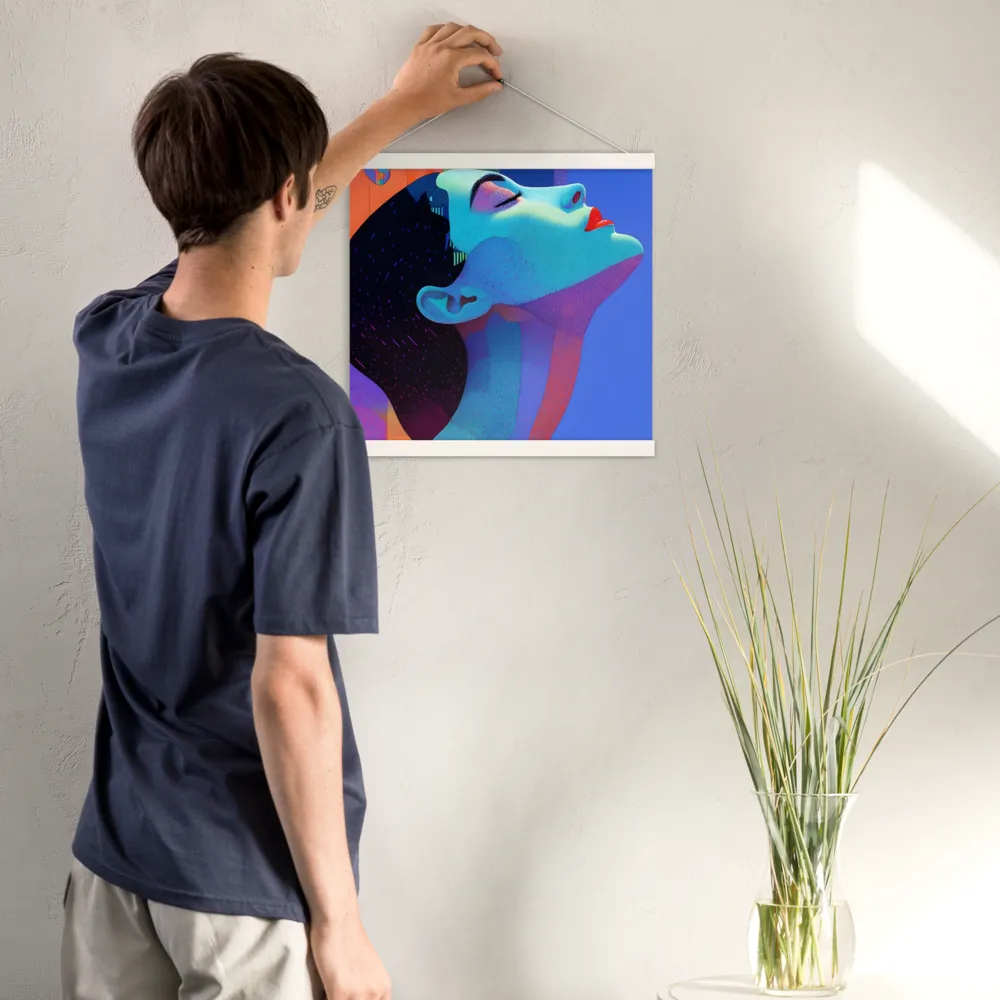 Ethereal Reverie | Poster With White Wood Hanger | 16″×16″