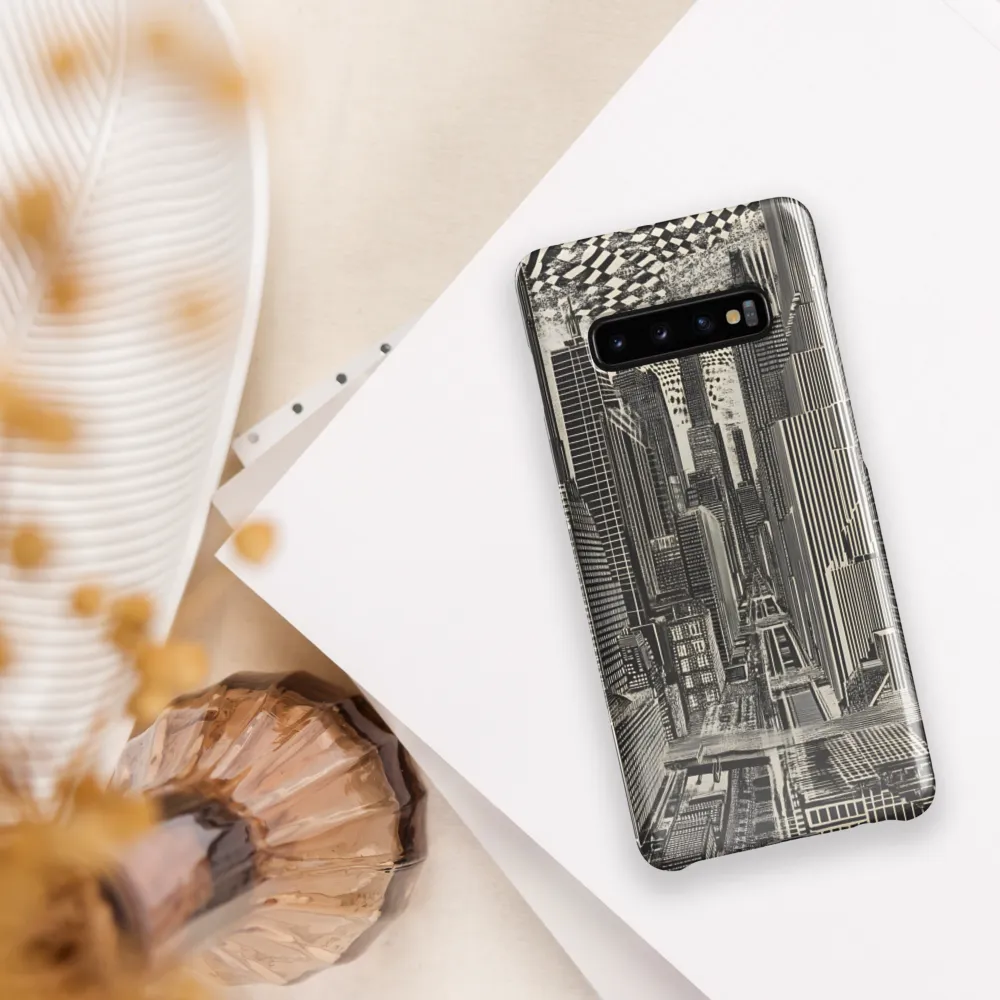 Urban Dreams: A Surreal Cityscape | Phone Case |  S10 Plus | Snap Case | Glossy