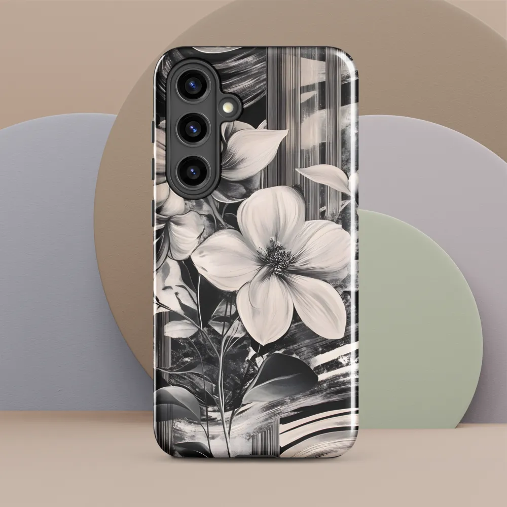 Ethereal Bloom: A Dance of Monochromes