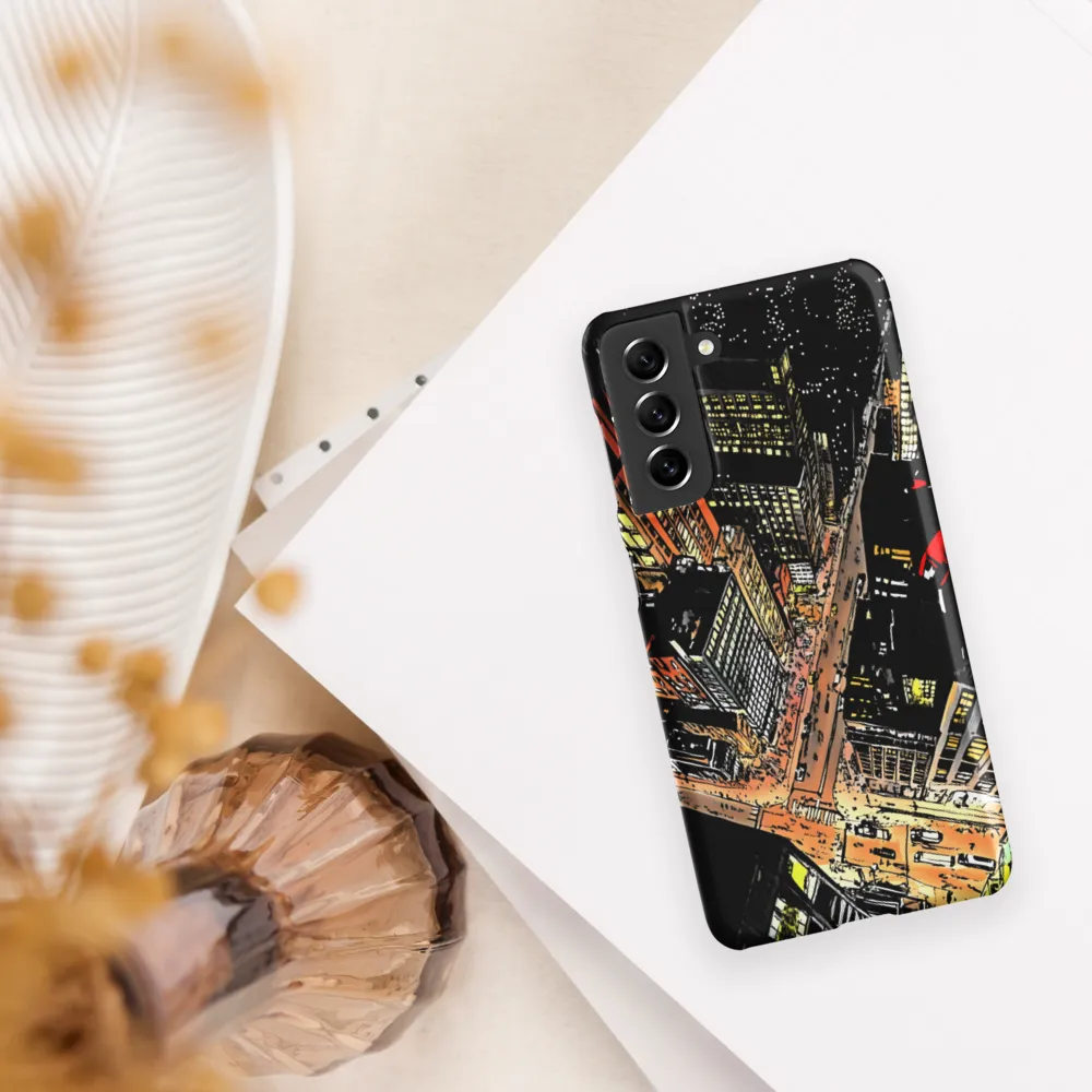 Urban Nightscape: A Bird's-eye View