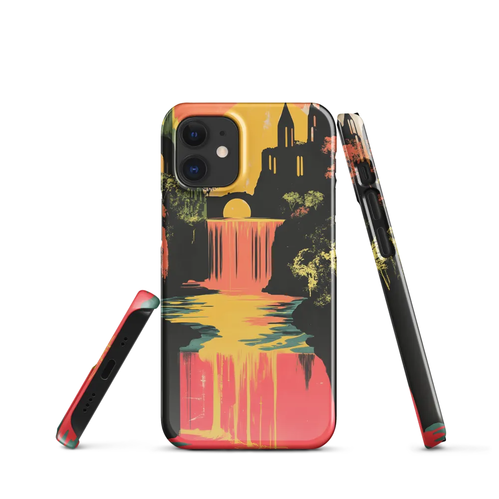 Elysian Echoes: A Surreal Reflections | Phone Case |  12 Mini | Snap Case | Glossy