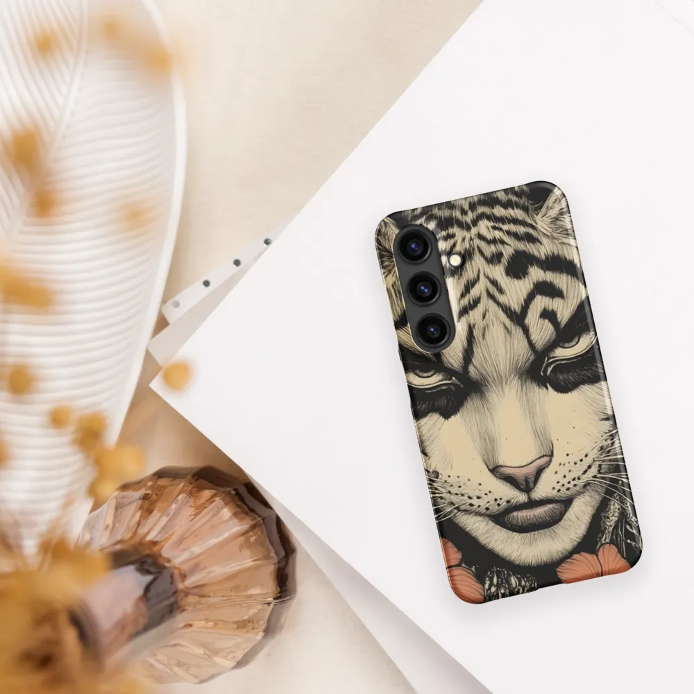 Feline Majesty: The Human-Leopard Connection | Phone Case |  S24 | Snap Case | Matte