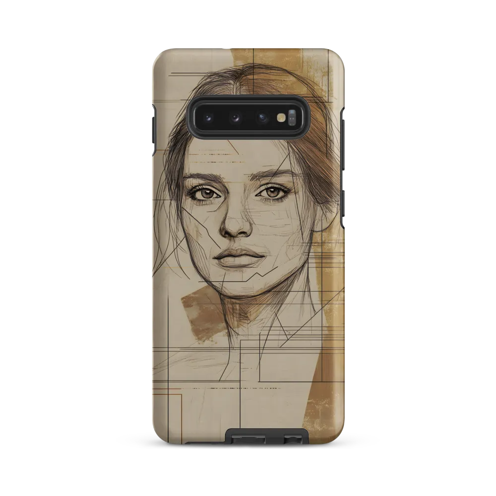 Geometric Elegance: A Modern Portrait