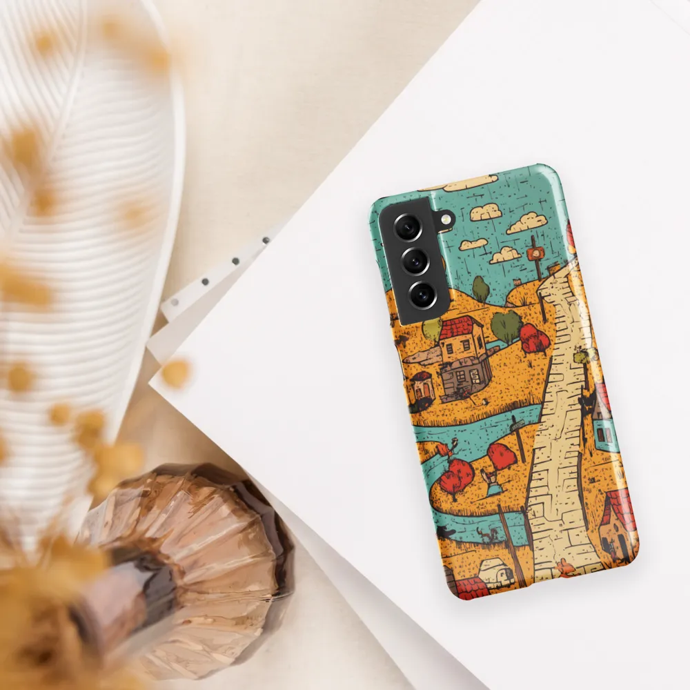 Whimsical Village Landscape