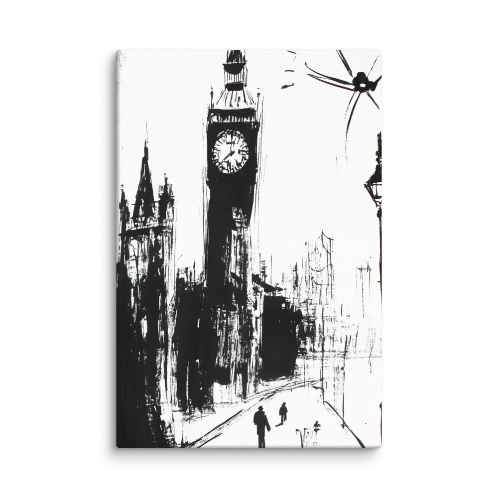 Clock Tower in Motion | Canvas | 24″×36″