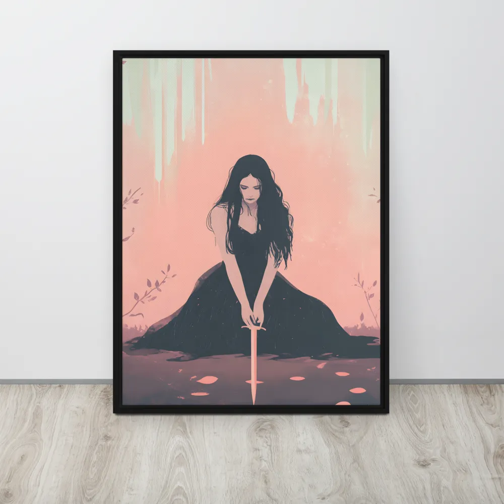 The Guardian of Solitude | Canvas with Black Frame | 24″×32″