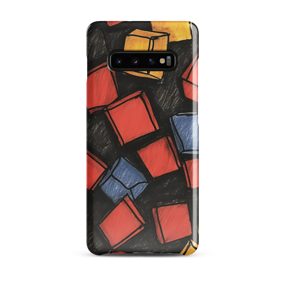 Vibrant Geometry in Motion | Phone Case |  S10 Plus | Snap Case | Glossy