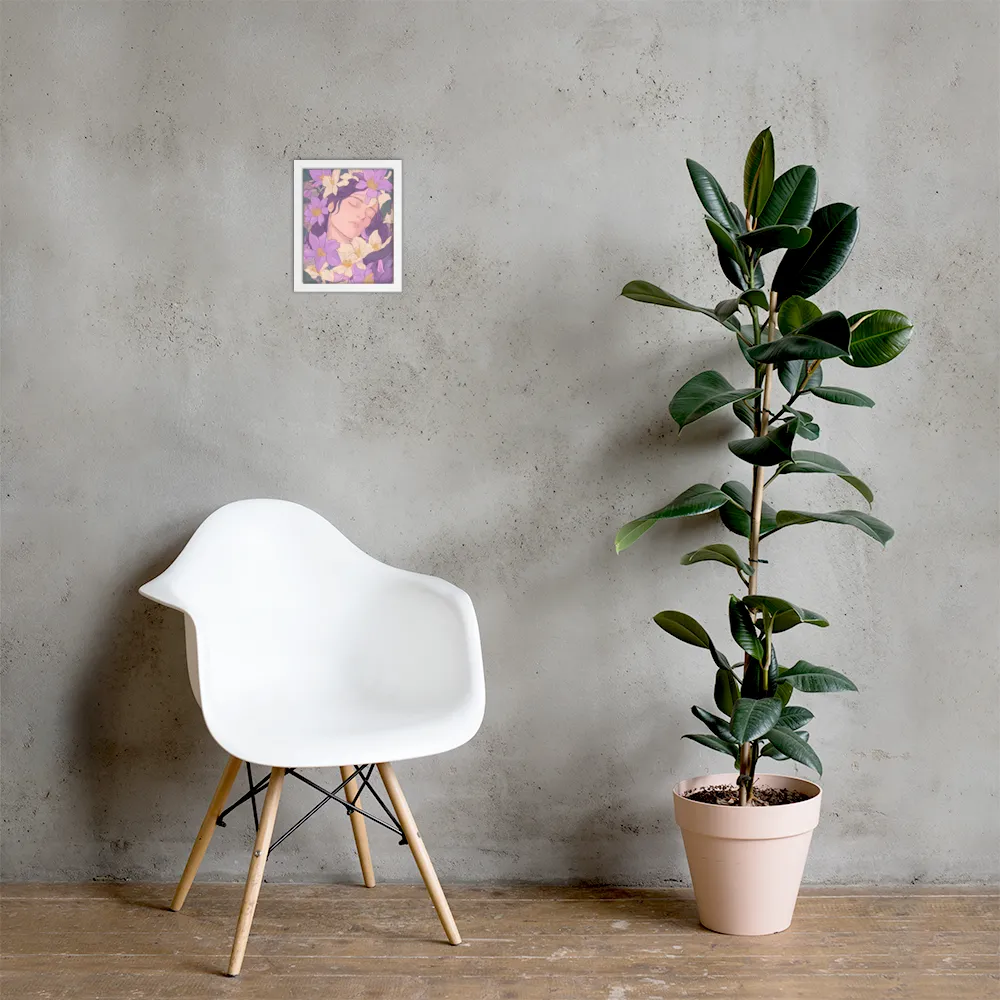 Harmony in Bloom | Poster with White Frame | 8″×10″