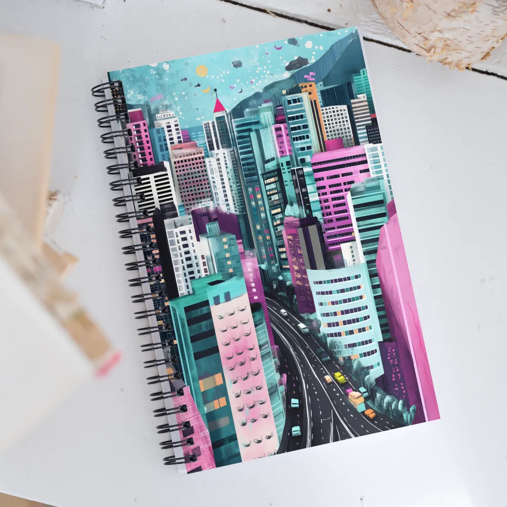 Vibrant Urban Symphony | Spiral Notebook