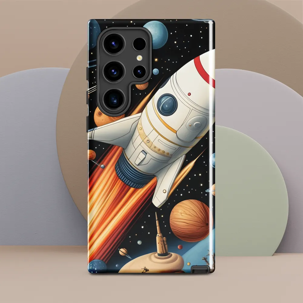 Journey Through the Cosmos | Phone Case |  S24 Ultra | Tough Case | Glossy