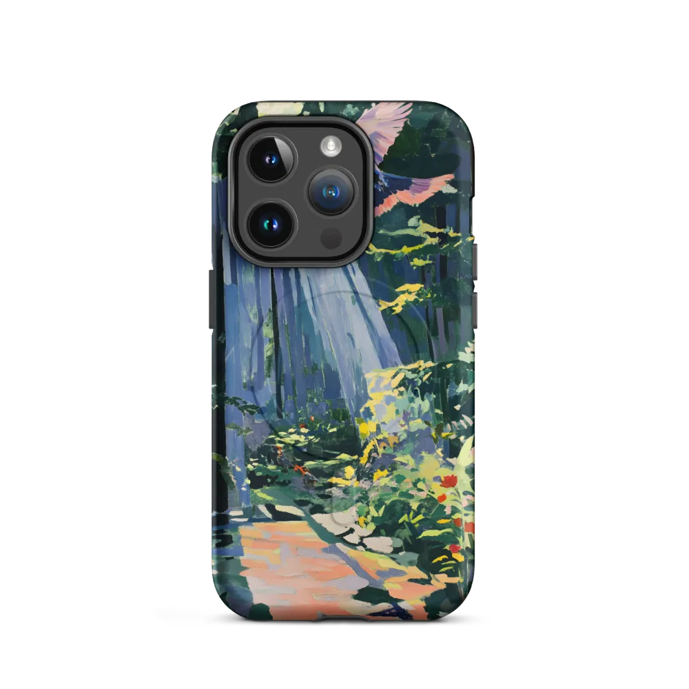Flight of Light: A Serene Forest | Phone Case |  14 Pro | MagSafe® Tough Case | Matte