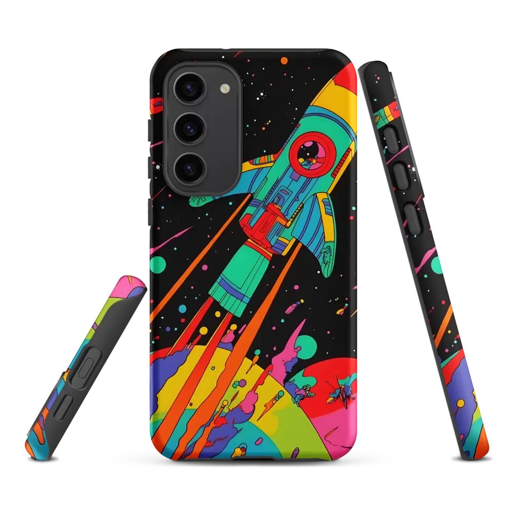 Cosmic Voyage: The Neon Lift-Off