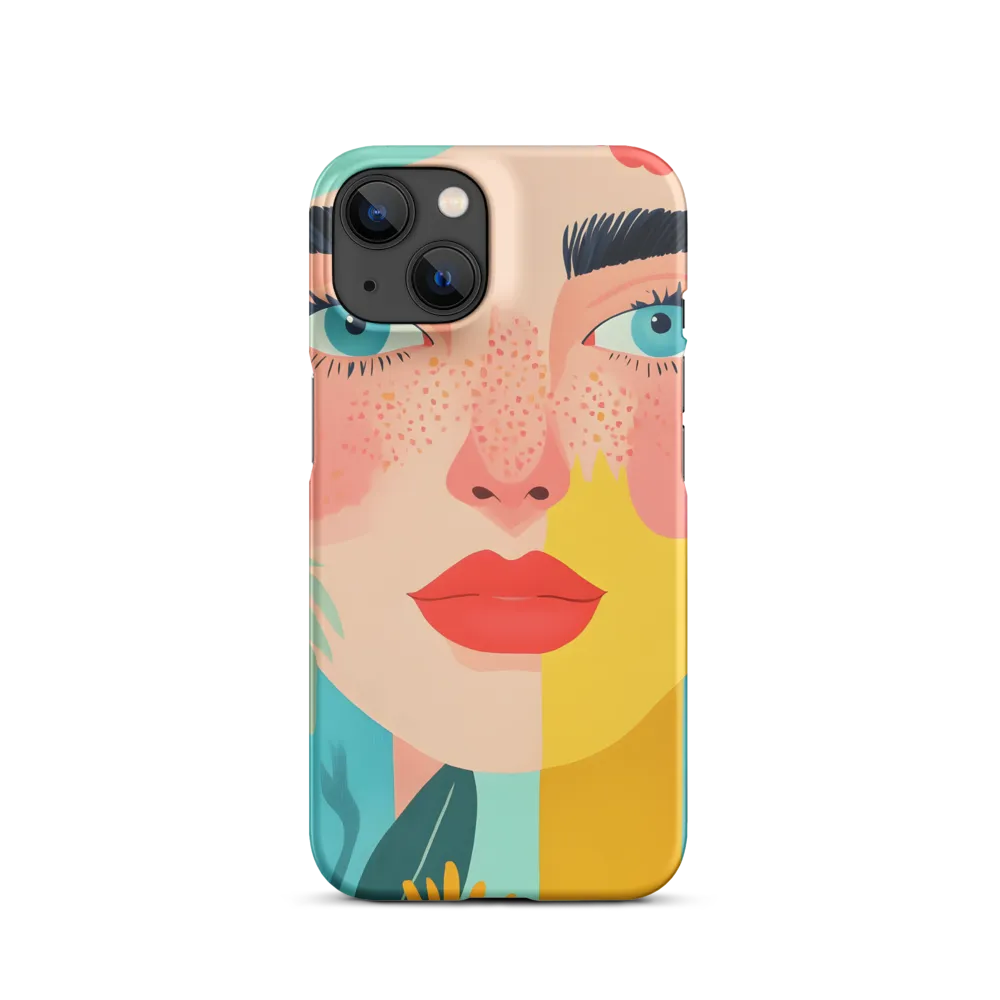 Floral Serenity: A Modern Portrait