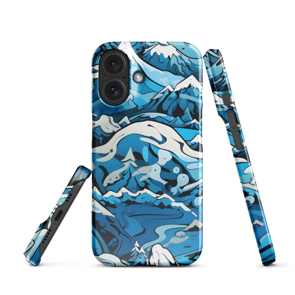 Frozen Harmony: A Blue Mountain Odyssey | Phone Case |  16 | Snap Case | Glossy