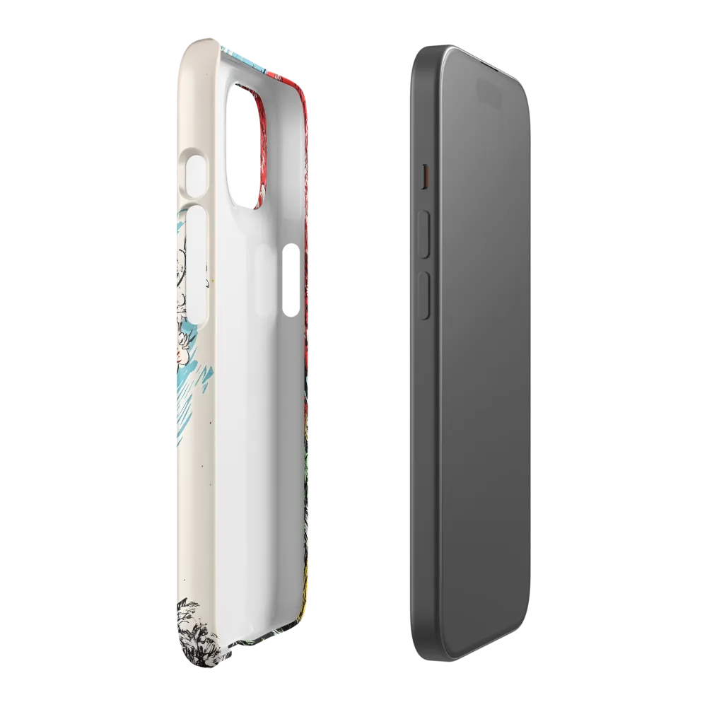 Floral Symphony in Bold Colors | Phone Case |  15 | Snap Case | Matte