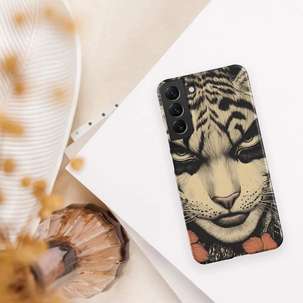 Feline Majesty: The Human-Leopard Connection | Phone Case |  S22 Plus | Snap Case | Matte