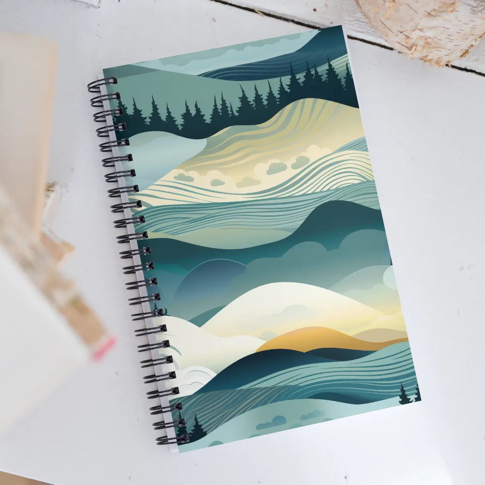 Harmonic Landscapes | Spiral Notebook