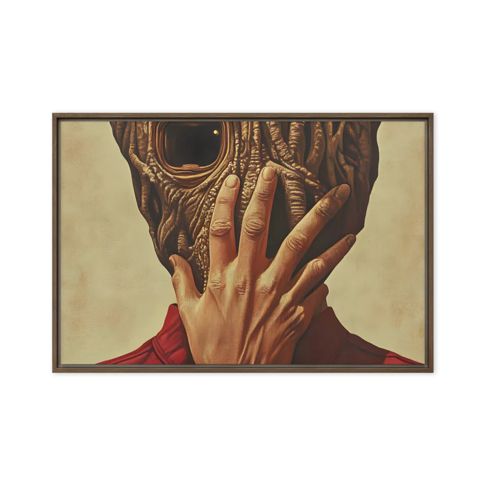 The Mask of Roots | Canvas with Brown Frame | 20″×30″