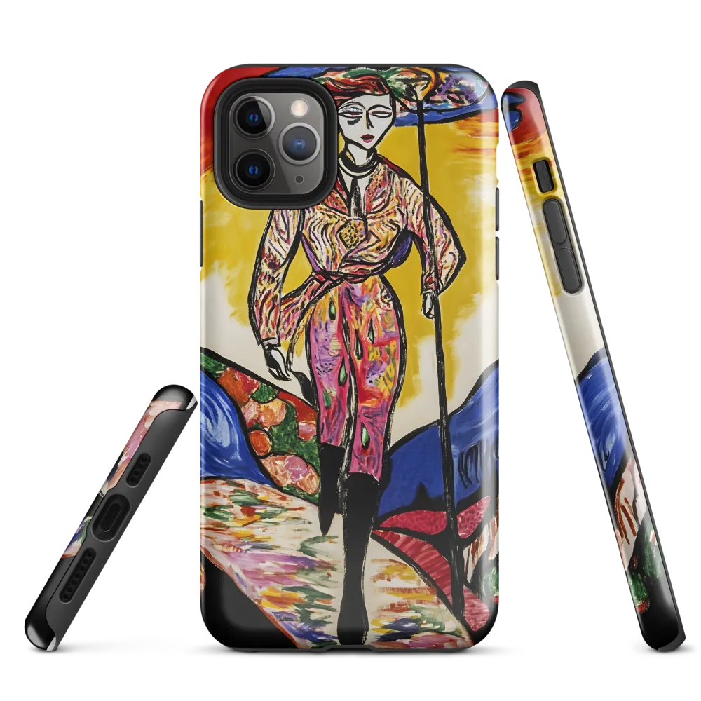 Walking Through Vibrant Landscapes | Phone Case |  11 Pro Max | Tough Case | Glossy