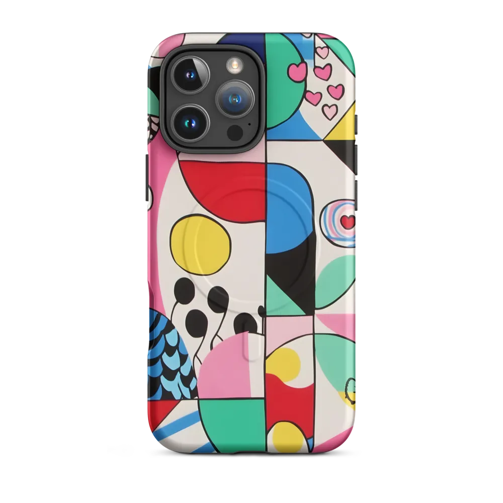 Dynamic Interplay of Shapes | Phone Case |  16 Pro Max | MagSafe® Tough Case | Matte