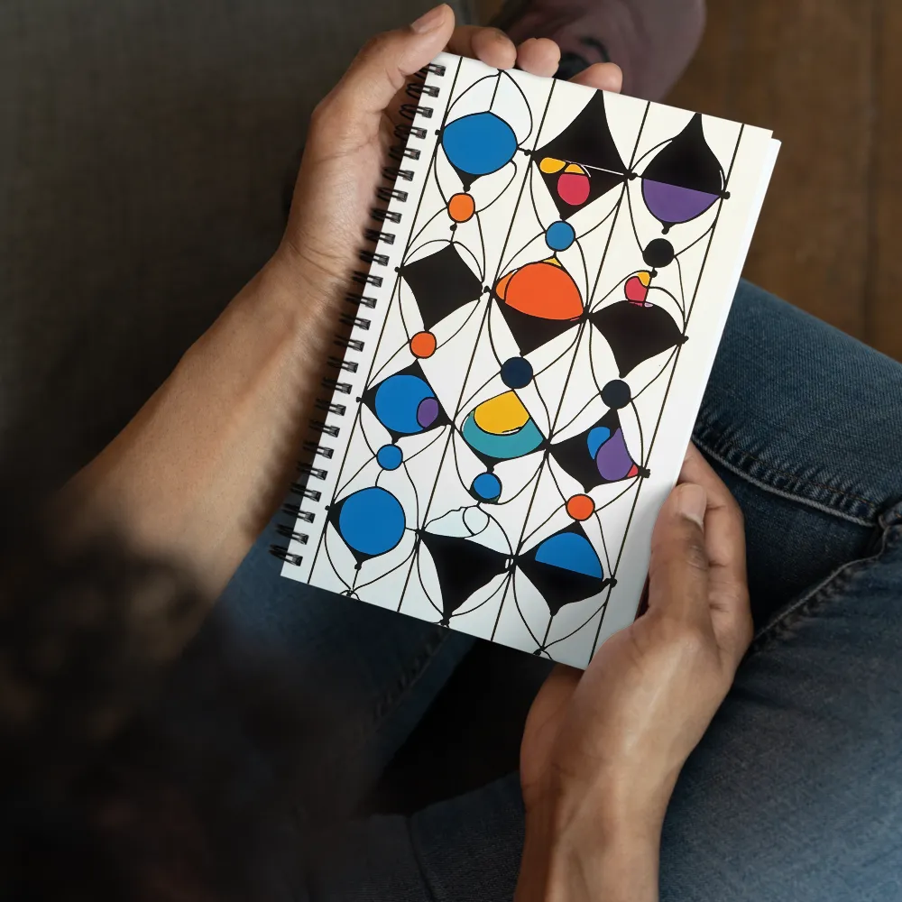 Rhythms of Color and Shape | Spiral Notebook