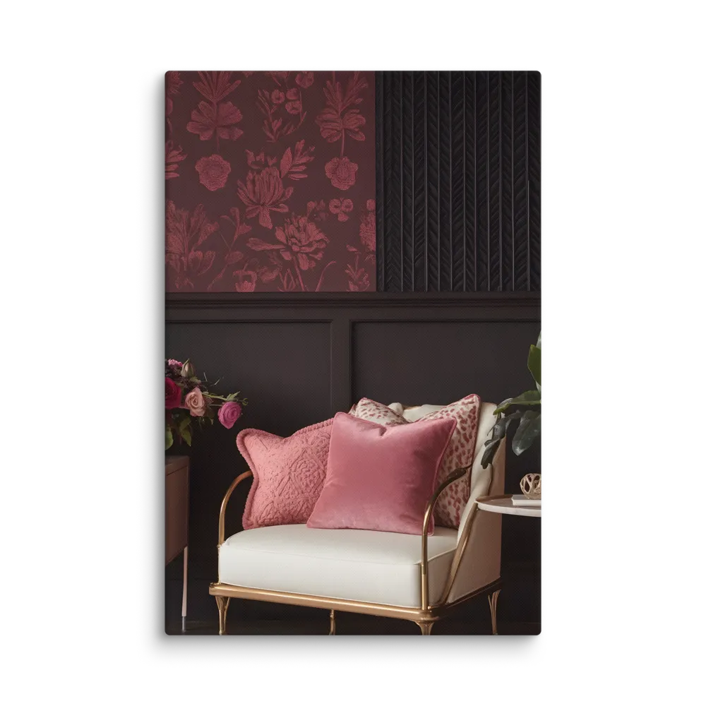 Elegance in Contrast: A Modern Interior Design | Canvas | 24″×36″
